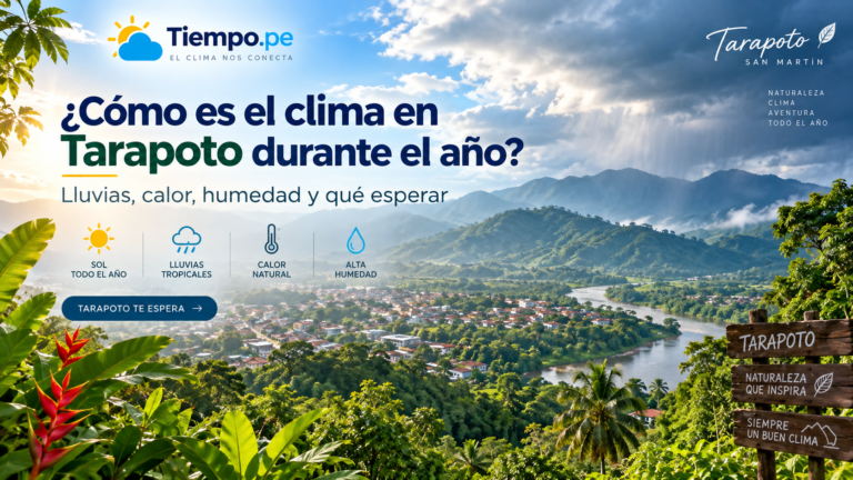 ¿Cómo es el clima en Tarapoto durante el año? Lluvias, calor, humedad y qué esperar